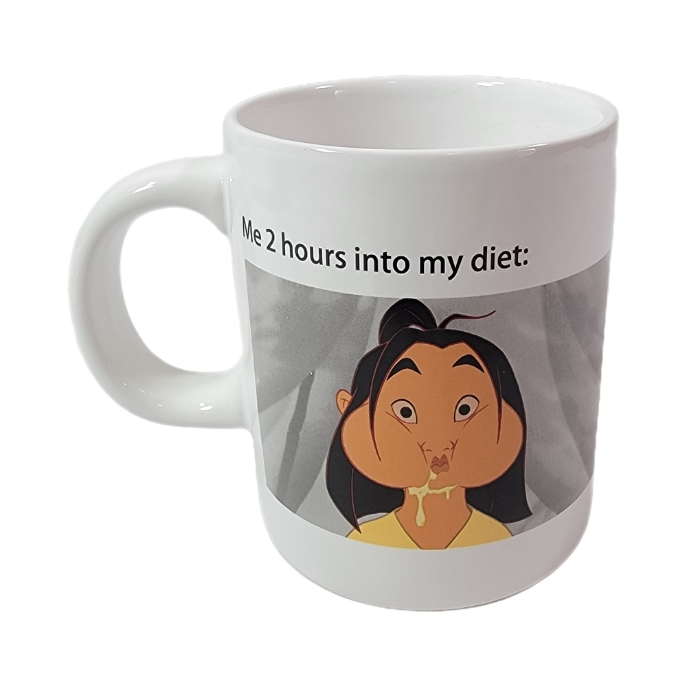 16 oz Disney Mulan Meme Diet 16 oz Ceramic Coffee Mug - Picture 3 of 6